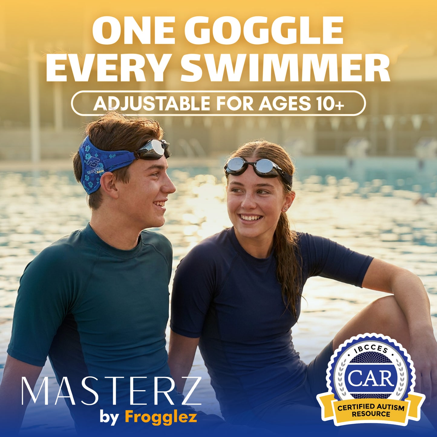 Blue Hibiscus Masterz Teen/Adult Swim Goggles