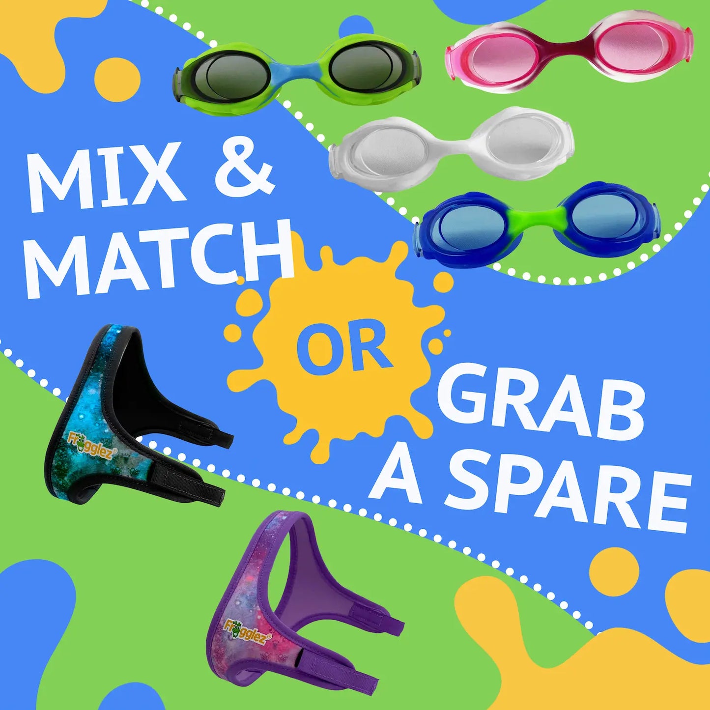 photo of frogglez goggles lenses and strap sold separately. Can mix and match or grab a spare