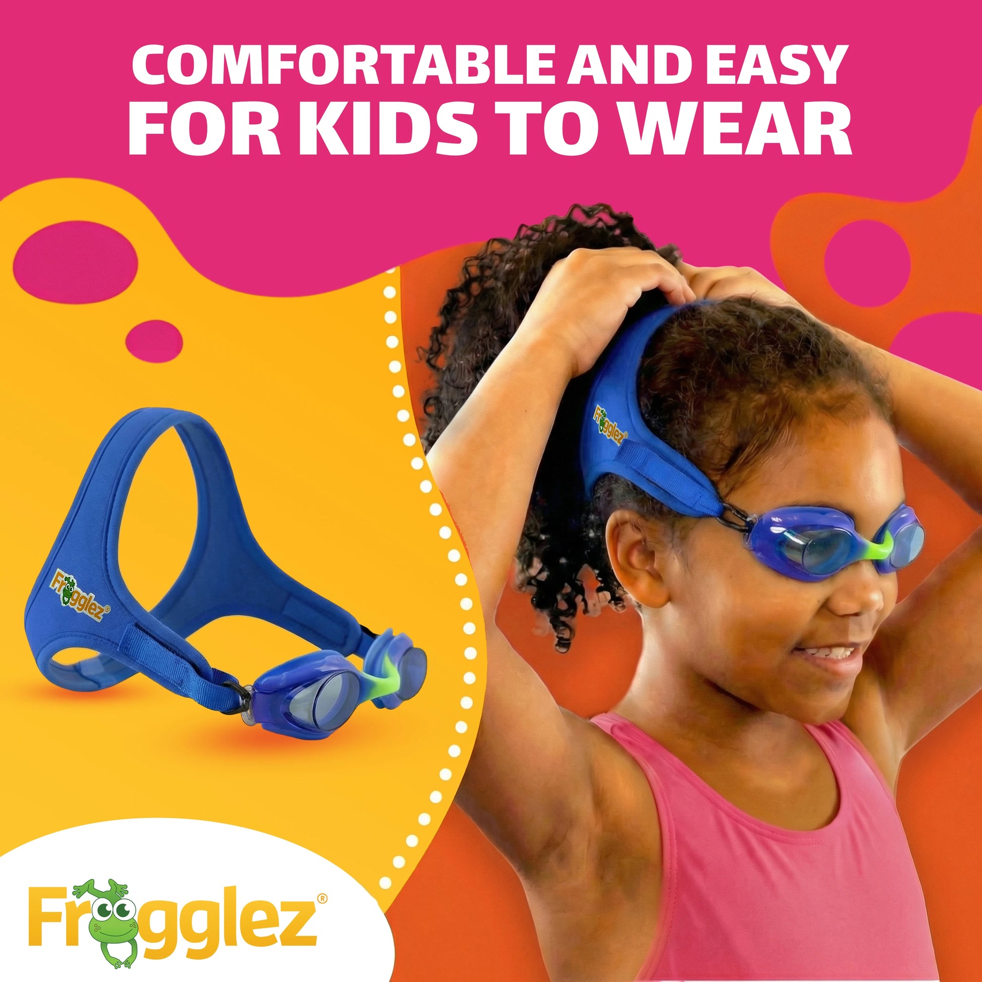 Blue Frogz Kids Swim Goggles – Frogglez Swimming Goggles