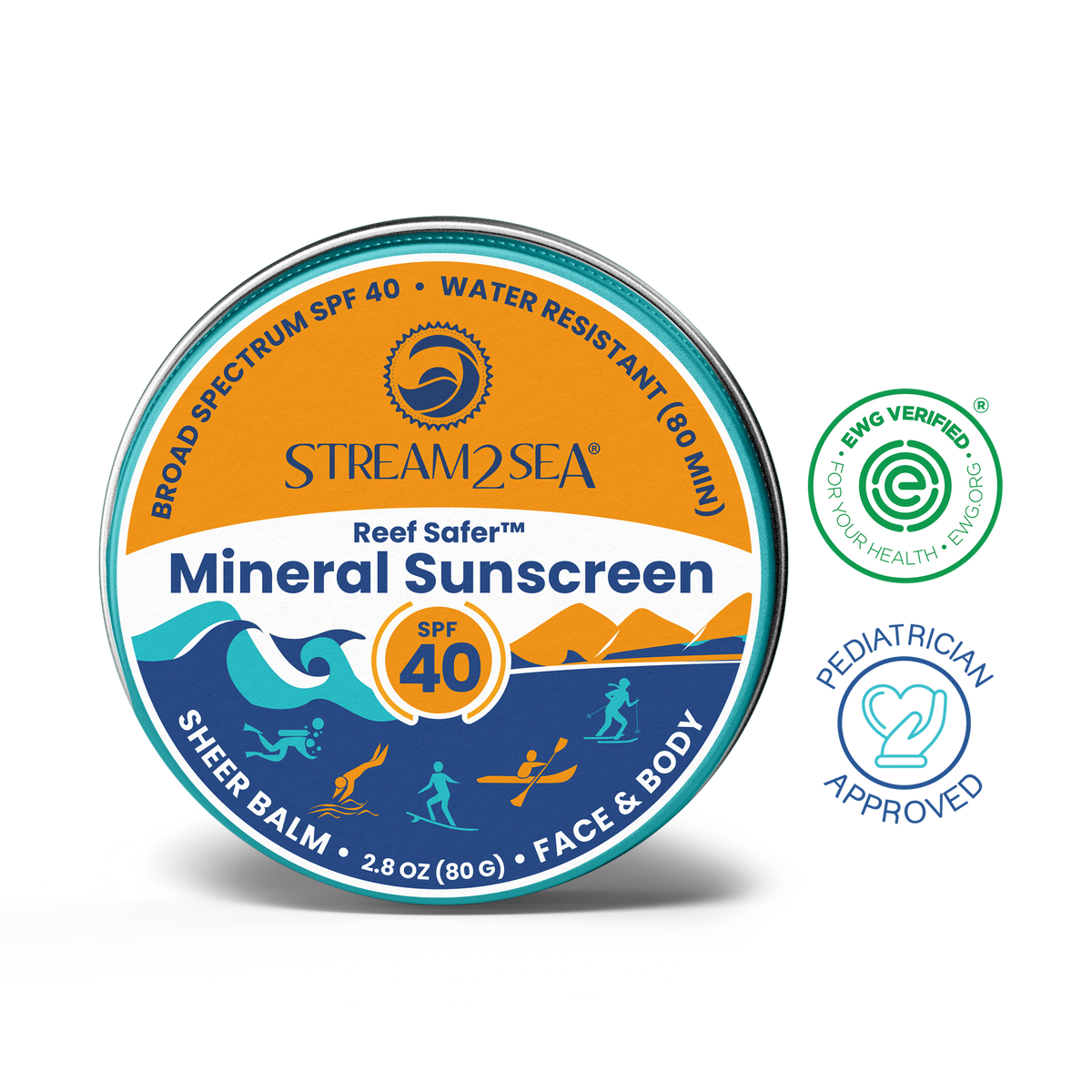 SPF 40 Reef Safer™ Mineral Sunscreen