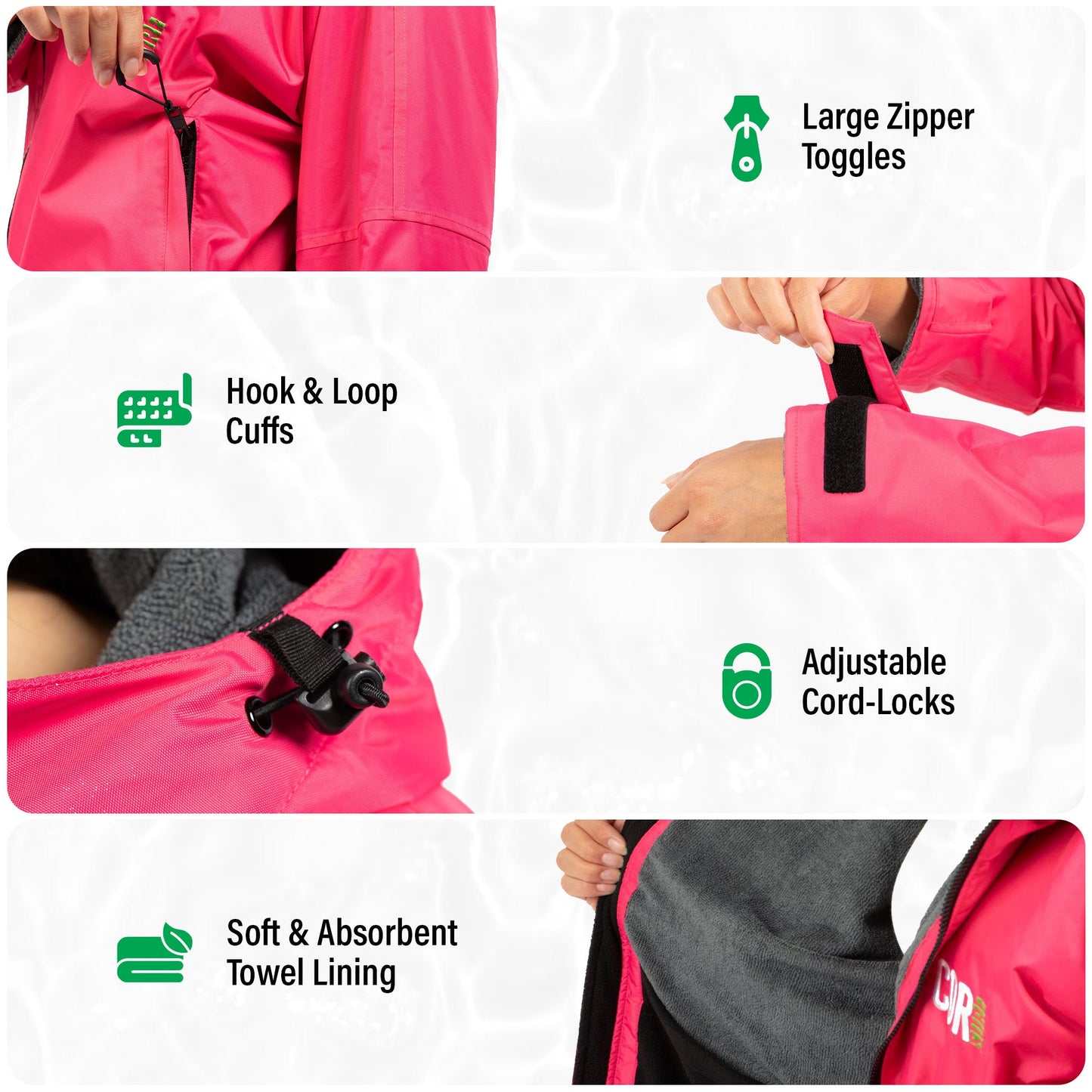 Waterproof Swim Parka (Red)