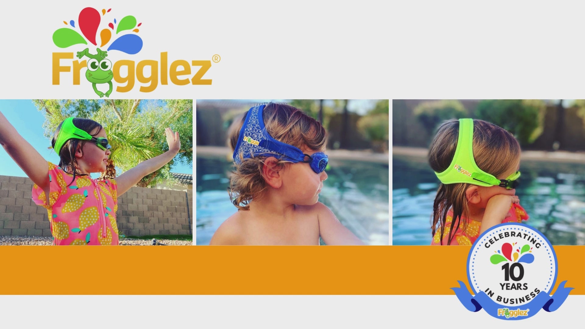 Swim goggles for kids that don't pull hair – Frogglez Swimming Goggles